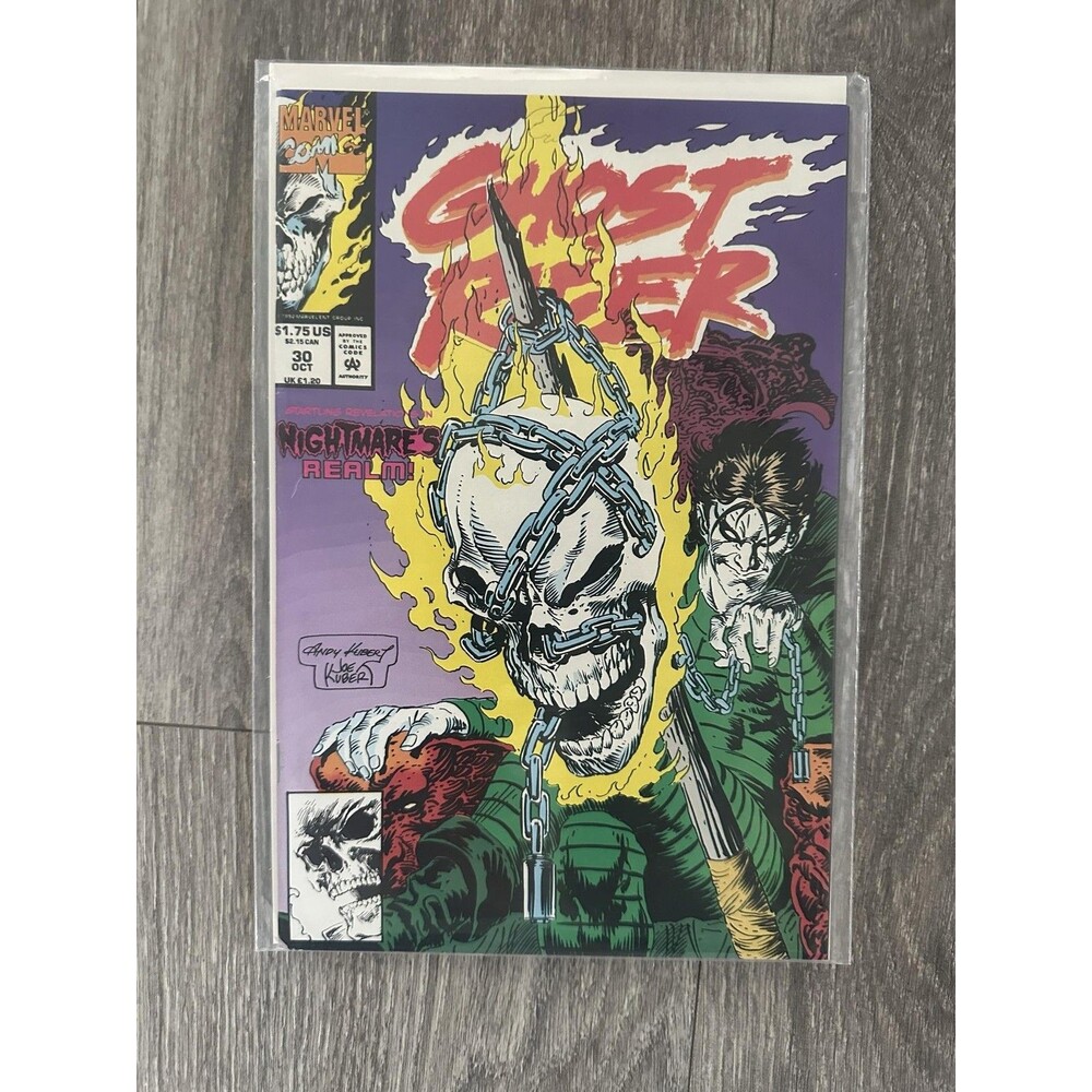 Marvel Ghost Rider #30 Single Issue Comic Ghostrider Andy Kubert Color Vintage
